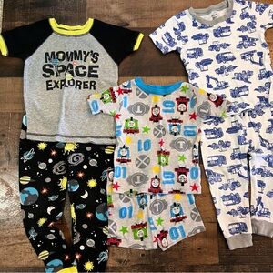 Baby Boys Summer PJ Bundle (Mixed Sizes 18M & 2T)